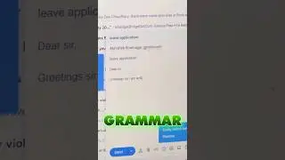 Fix Grammer In Your Emails 🤯👆 | Subscribe 