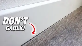 The SECRET To CLOSING HUGE GAPS Between ANY Flooring And Baseboards! Pro DIY Results | How To