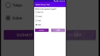 Android Radio Group Example Demo | Android Studio Tutorial For Beginners | Kotlin and Java