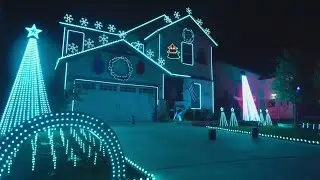 Father creates holiday lightshow and long lasting memories for his family