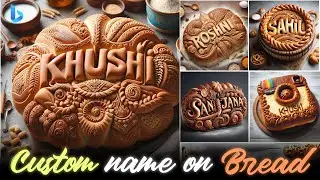 How To Create Custom Name On Bread With Bing ai viral editing Bing image creator tuorial