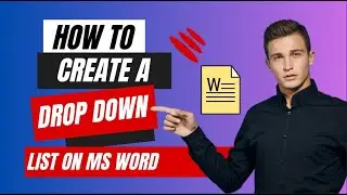 📚 শিখুন কিভাবে Drop Down লিস্ট তৈরি করে in MS Word। How To Create A Drop Down List in MS Word?