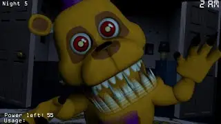 Adventure Fredbear in Watch Your Nightmares! (FNaF 4 Mods)