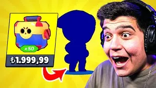 SIFIR HESAP AÇIP 50 ADET MEGA KUTU AÇTIM 😱 (EFSANEVİ KARAKTER ÇIKTI!) | Brawl Stars