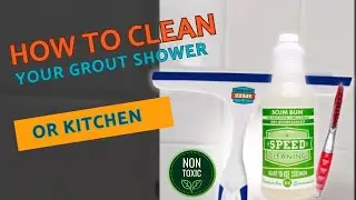 How To Clean Your Grout shower or kitchen #speedcleanwithme #showercleaning