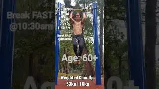 Weighted Chin Up 5 By 5, Final Set – 53kg | 16kg, Daily SHORT Strength Training Program 2023 02 08