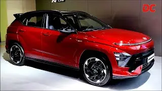 New 2025 Hyundai Kona Electric N Line, Ultimate Red Metallic : 4K Exterior & Interior Detail Cut