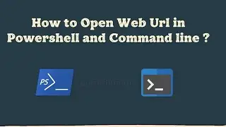 How to open website using command prompt and Powershell