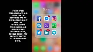 HOW TO DISABLE IN APP PREVIEW (IN APP NOTIFICATIONS) IN TELEGRAM (IOS)