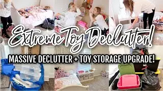 ✨ *NEW* EXTREME TOY DECLUTTER + ORGANIZE WITH A MOM OF 3! | DECLUTTERING TIPS || TRYING IKEA TROFAST