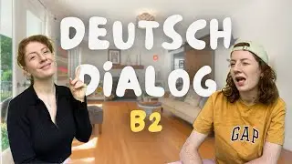 German Dialogue | B2 + Subtitles in German & English + Vocabulary list 🇩🇪 Learn German ✨