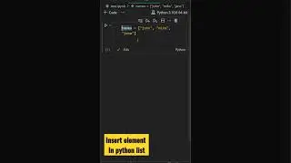 python : easy way to add element in an existing list  | python for beginners  #coding #shorts