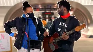 Actress SHOCKS Street Performer With Her Voice!