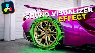 Sound VISUALIZER Behind Rim - DaVinci Resolve 19
