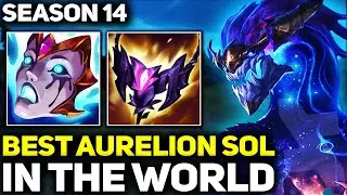 RANK 1 BEST AURELION SOL IN SEASON 14 - AMAZING GAMEPLAY! | League of Legends