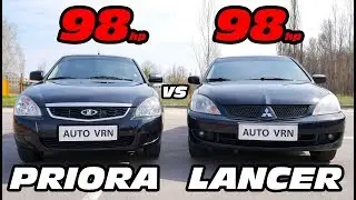 ТАЗЫ против ЯПОНЦЕВ. PRIORA vs LANCER 9. ГОНКА!!!