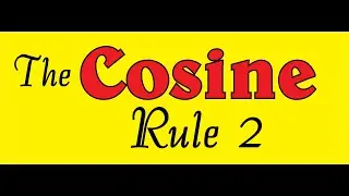 HOW TO SOLVE A TRIANGLE USING COSINE RULE || my simple maths