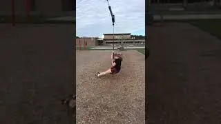 Woman Lands on Back While Riding Playground Zip Line - 1504880