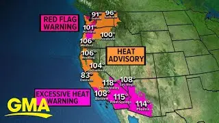 Record heat hits West Coast, flash flood threats along Gulf Coast