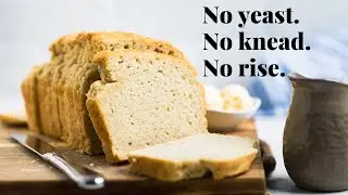 The Easiest No Yeast Vegan Bread | No Rise, No Knead 35 Mins to Make