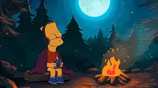 Campfire Crackling 🔥 Lofi hip hop mix 🌲 [ Beats To Study / Sleep to / Chillout ]