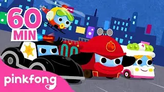 Join the Super Rescue Team 🚗 | Best Car and Bus Songs | Pinkfong Songs for Children