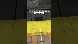Why Train Station Platforms Have Yellow Bumps #blind #LowVision #OrientationAndMobility