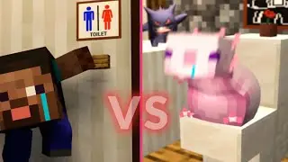 😡get out of the bathroom quickly😭& Parotter's favorite MINECRAFT animations💖take your time