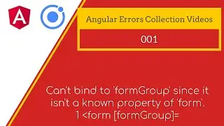 Angular Error : cant bind formgroup since isnt known property form form formgroup