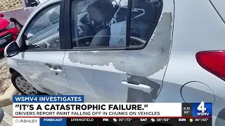 Drivers report paint falling off in chunks on vehicles