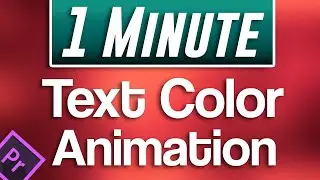 How to Animate Text Color Change | Premiere Pro Tutorial