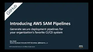 Creating a CI/CD deployment pipeline for GitHub Actions with AWS SAM Pipelines