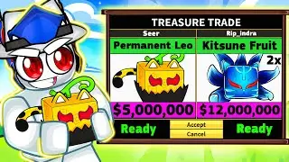 Trading PERMANENT Leopard Fruit For 24 Hours! (Blox Fruits)