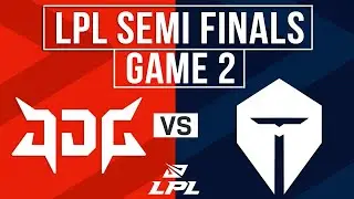 JDG vs TES Highlights Game 2 | LPL 2024 Spring Semi Finals | JD Gaming vs TOP ESPORTS