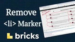 Remove Marker or Bullet Points from Custom UL/LI List Items in Bricks Builder