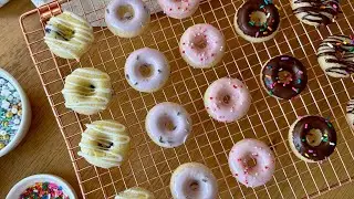 Glazed Mini Baked Donuts Recipe