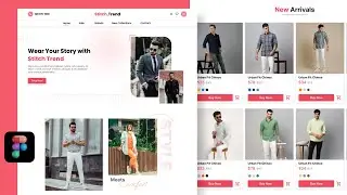 Clothing Store UI Design In Figma | Fashion E-Commerce | Figma Design | UI/UX Design