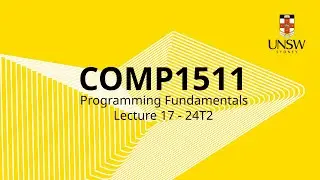 COMP1511 Week 10 Lecture 1