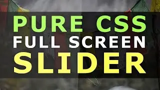 Pure CSS Image Slider - Html CSS Responsive Image Slideshow