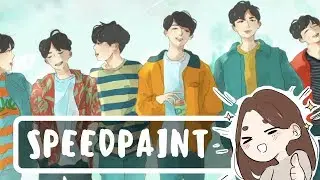 BTS Euphoria Speedpaint! + me talking a lil bit