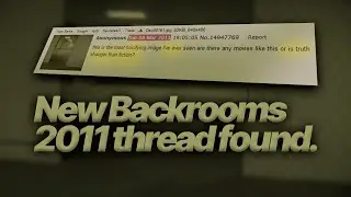 A new 2011 backrooms thread was found..