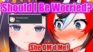 Ina Immediately DM'd Bae After Seeing Her Next Stream...【Hololive EN】