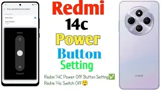 How To Redmi 14c Power Off Button Setting✅Switch Off😲(Uzzol Technology)