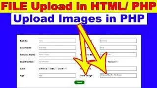 24. How to upload Files images in PHP, File upload in PHP, create dynamic gallery in php