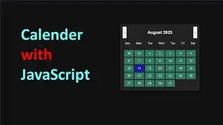 Calender with JavaScript