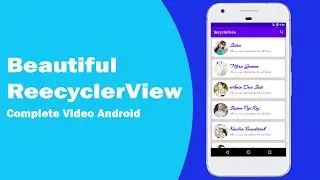 RecyclerView + CardView  Android Studio | Beautiful Linear Layout RecyclerView