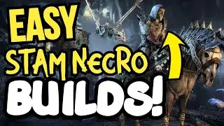 3 EASY Stamina Necromancer ESO Builds for Beginners - Solo, Group, 2h, DW, & Bow Builds!