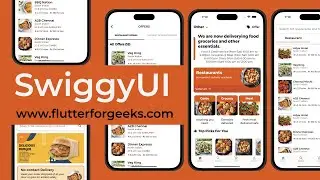 Building a Swiggy App Clone UI with Flutter | Flutter Tutorials