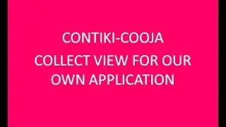 Contiki OS | Cooja Simulator | Collect View  for our own application