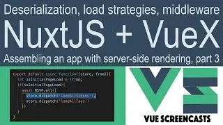 NuxtJS + VueX: Deserialization, load strategies, middleware (Assembling a serious Nuxt app, part 3)